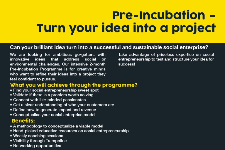 Pre-incubation programme